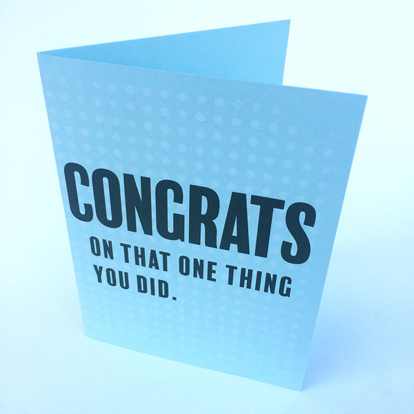 Congrats on Something Greeting Card