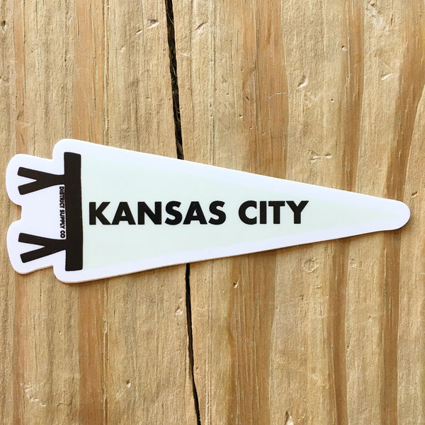 Kansas City Pennant Sticker